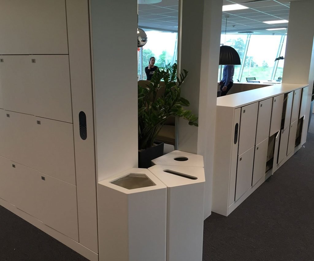 Volvo smart workplace lockers for employees