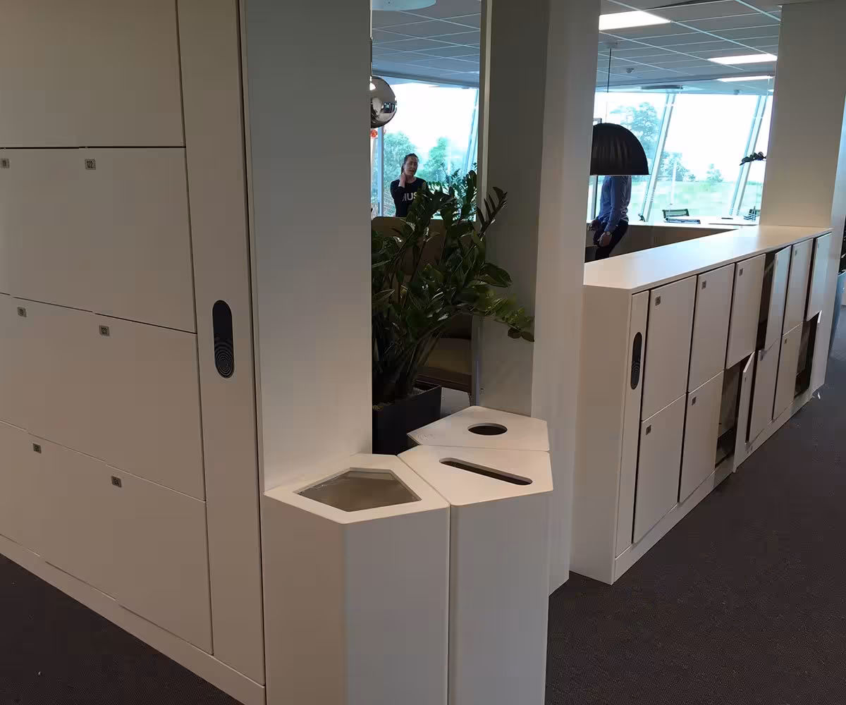 Volvo smart workplace lockers for employees