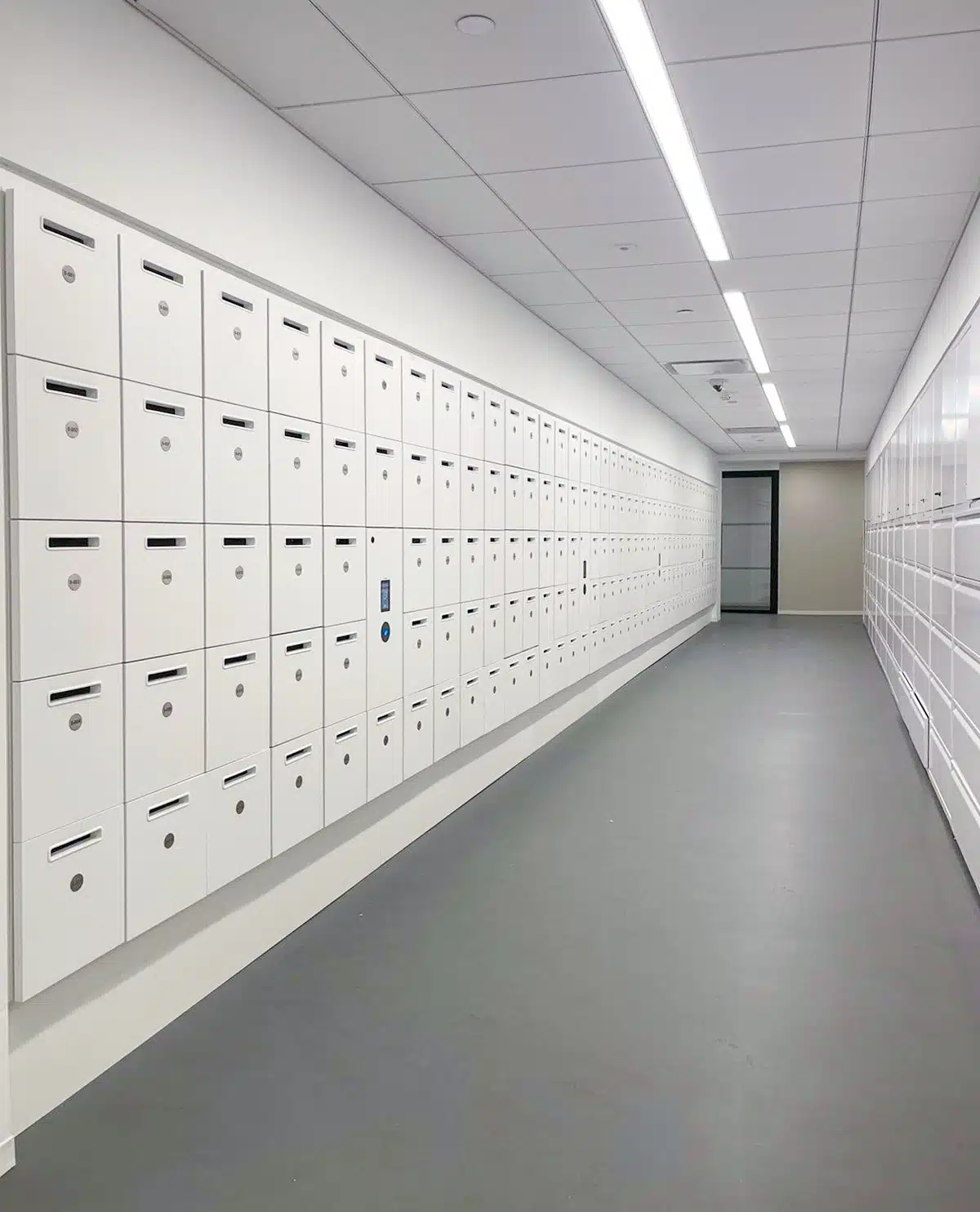 Personal lockers with Metra system at Financial institution Personal lockers with Metra system at Financial institution