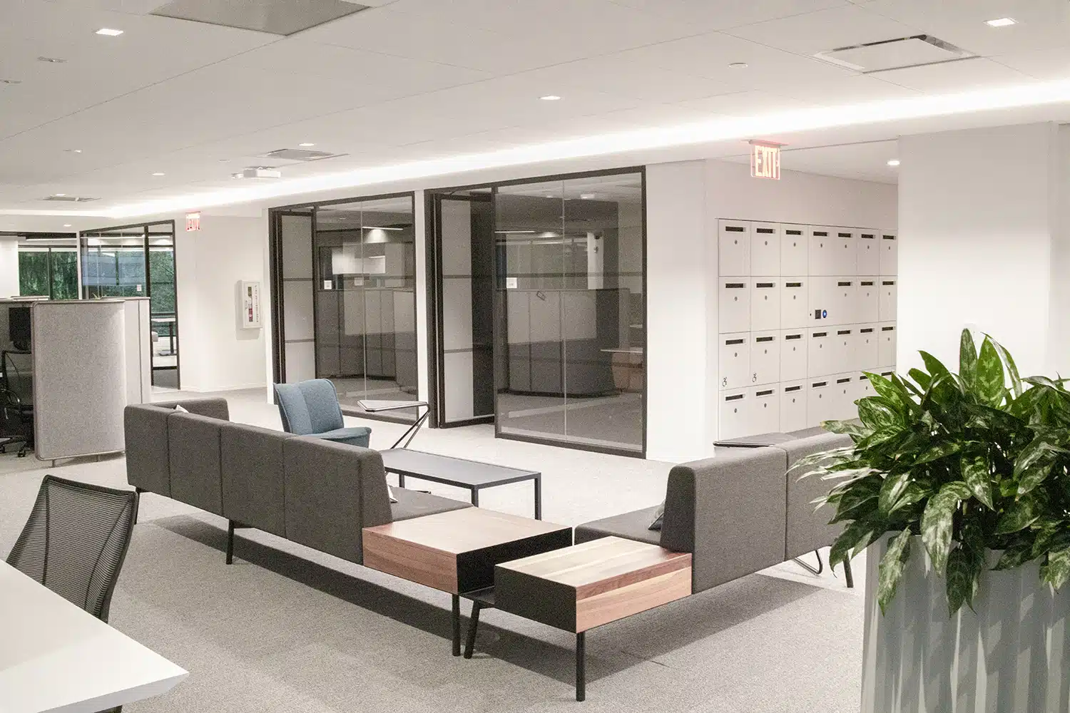 Personal lockers with Metra system at Financial institution Personal lockers with Metra system at Financial institution